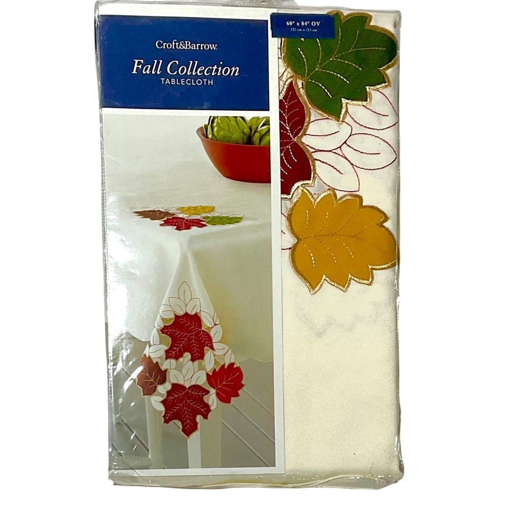 Kohl’s  Croft&Barrow Fall Collection Tablecloth  (Oval 60 x 84”)